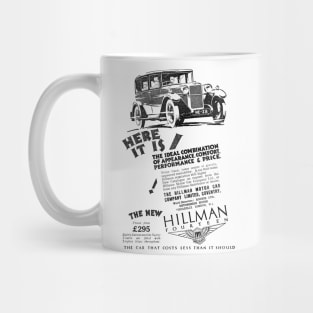 The Hillman Motor Car Company - Hillman Fourteen - 1929 Vintage Advert Mug